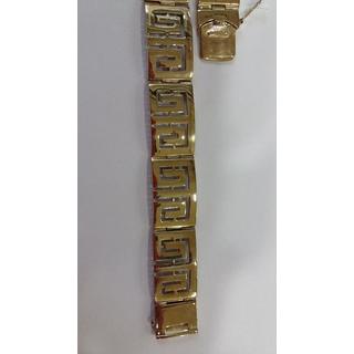 Gold 14k bracelet Greek key ΒΡ 000017  Weight:22.2gr