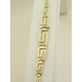 Gold 14k bracelet Greek key ΒΡ 000057  Weight:11.3gr
