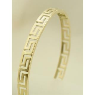 Gold 14k bracelet Greek key ΒΡ 000068  Weight:12.12gr