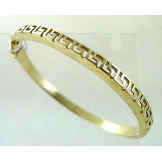 Gold 14k bracelet Greek key ΒΡ 000070  Weight:17.3gr