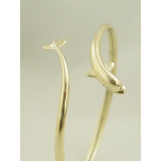 Gold 14k bracelet Dolphin ΒΡ 000372  Weight:10.3gr