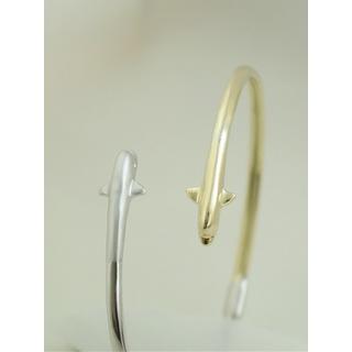Gold 14k bracelet Dolphin ΒΡ 000382  Weight:6.7gr