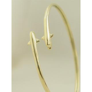 Gold 14k bracelet Dolphin ΒΡ 000393  Weight:7.2gr