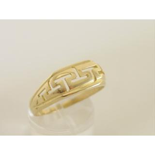 Gold 14k ring Greek key ΔΑ 000108  Weight:4.65gr