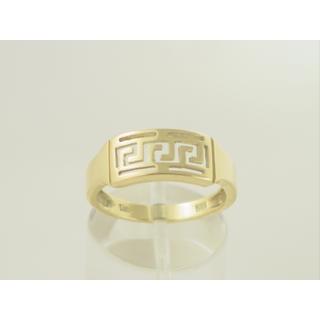 Gold 14k ring Greek key ΔΑ 000109  Weight:3.35gr