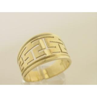 Gold 14k ring Greek key ΔΑ 000110  Weight:6.78gr