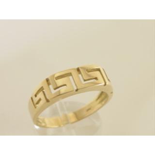 Gold 14k ring Greek key ΔΑ 000117  Weight:5.53gr
