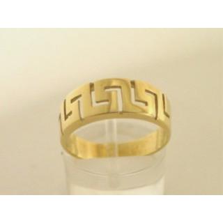 Χρυσό δαχτυλίδι Κ14 χωρίς πέτρες Γκρέκα ΔΑ 000139  Βάρος:3.71gr