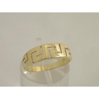 Χρυσό δαχτυλίδι Κ14 χωρίς πέτρες Γκρέκα ΔΑ 000141  Βάρος:2.97gr