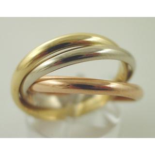 Χρυσό δαχτυλίδι Κ14 χωρίς πέτρες Μοντέρνα-Διάφορα ΔΑ 000472  Βάρος:8.42gr