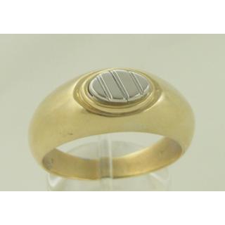 Χρυσό δαχτυλίδι Κ14 χωρίς πέτρες Μοντέρνα-Διάφορα ΔΑ 000675  Βάρος:9.29gr
