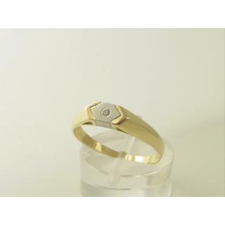 Χρυσό δαχτυλίδι Κ14 με πέτρες ζιργκόν Μοντέρνα-Διάφορα ΔΑ 000970  Βάρος:2.44gr