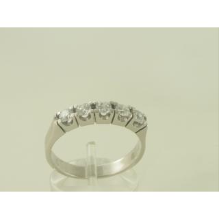 Gold 14k ring with Zircon ΔΑ 000980  Weight:4.01gr