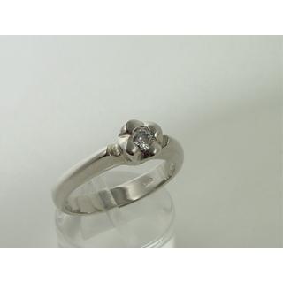 Gold 14k ring Solitaire with Zircon ΔΑ 000995  Weight:4.65gr