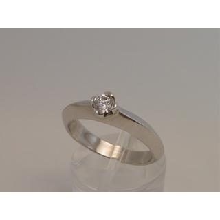 Gold 14k ring Solitaire with Zircon ΔΑ 001009  Weight:4.5gr