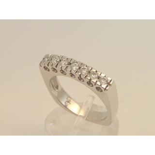 Gold 14k ring with Zircon ΔΑ 001093  Weight:5.58gr