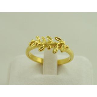 Gold 14k ring Owl ΔΑ 001390  Weight:1.84gr
