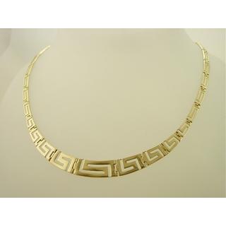 Gold 14k necklace Greek key  ΚΟ 000023  Weight:22.16gr