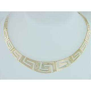 Gold 14k necklace Greek key ΚΟ 000024  Weight:41.26gr