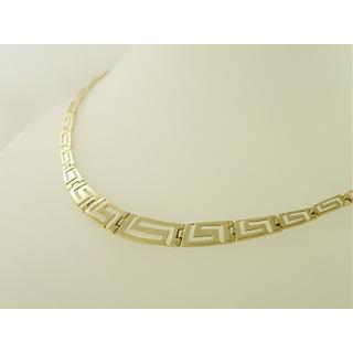 Gold 14k necklace Greek key ΚΟ 000074  Weight:19.14gr