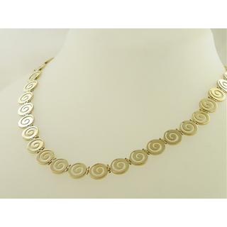 Gold 14k necklace  Spiral ΚΟ 000077  Weight:32.95gr
