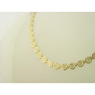 Gold 14k necklace Spiral ΚΟ 000078  Weight:26.36gr