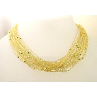 Gold 14k necklace ΚΟ 000173  Weight:18.53gr