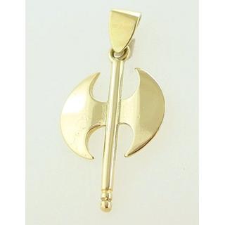 Gold 14k pendants Phaistos disk ΜΕ 000010  Weight:2.9gr