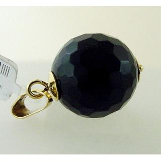Gold 14k pendants with semi precious stones ΜΕ 000067  Weight:0.5gr