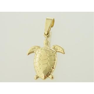 Gold 14k pendants Turtle ΜΕ 000271  Weight:1.78gr
