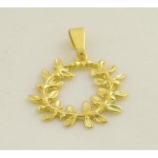 Gold 14k pendants Owl ΜΕ 000371  Weight:1.95gr