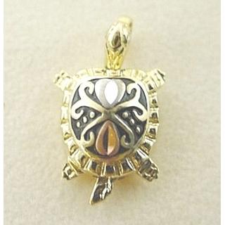 Gold 14k pendants Turtle ΜΕ 000381  Weight:1.72gr