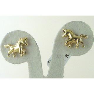 Gold 14k earrings Children ΣΙ 000005  Weight:1.11gr