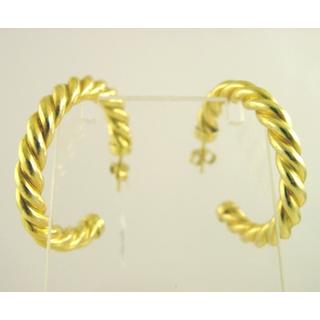 Gold 14k earrings ΣΚ 000083  Weight:8.68gr