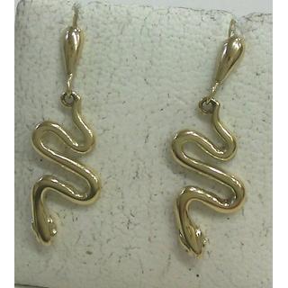 Gold 14k earrings Dolphin ΣΚ 000205  Weight:2.61gr
