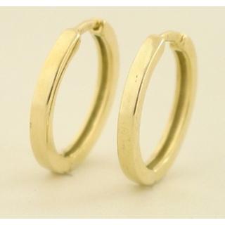 Χρυσά σκουλαρίκια Κ14 χωρίς πέτρες Μοντέρνα-Διάφορα ΣΚ 000430  Βάρος:4.57gr