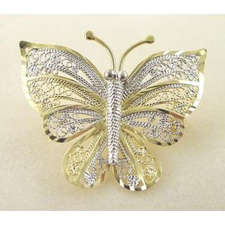 Gold 14k brooch Butterfly ΚΑ 000032  Weight:2.99gr