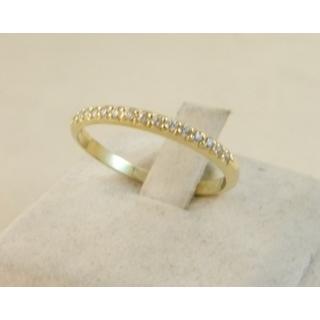Χρυσό δαχτυλίδι Κ14 με πέτρες ζιργκόν Μοντέρνα-Διάφορα ΔΑ 001831K  Βάρος:1.29gr