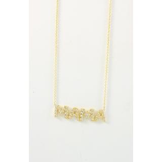 Gold 14k necklace with Zircon ΚΟ 000568Κ  Weight:2.03gr