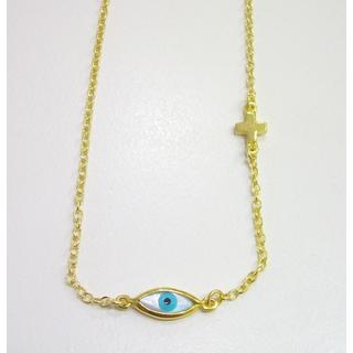 Gold 14k necklace  ΚΟ 000632  Weight:2.76gr