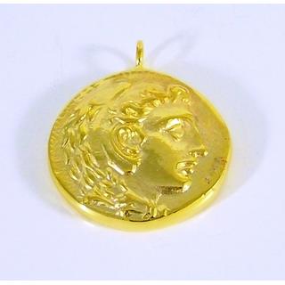 Gold 14k pendants Owl ΜΕ 000810  Weight:5.75gr