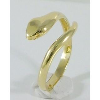 Χρυσό δαχτυλίδι Κ14 χωρίς πέτρες Δελφίνια,Φίδια,Λιοντάρια,κριάρ ΔΑ 002000  Βάρος:2.13gr