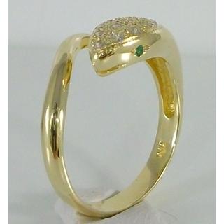 Χρυσό δαχτυλίδι Κ14 χωρίς πέτρες  ΔΑ 002006  Βάρος:3.19gr