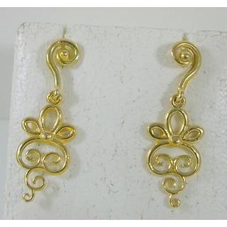Gold 14k earrings ΣΚ 001188  Weight:2.8gr