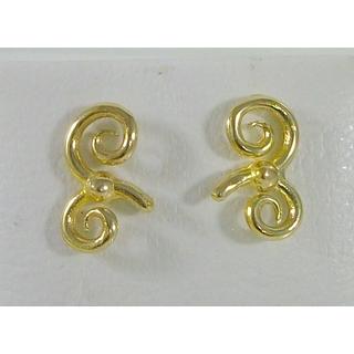 Gold 14k earrings ΣΚ 001191  Weight:1.39gr
