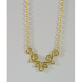 Gold 14k necklace ΚΟ 000670  Weight:3.22gr