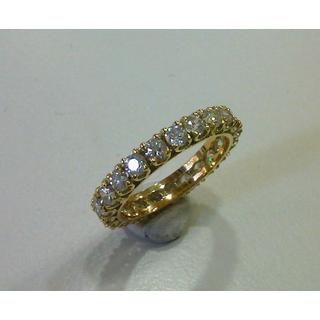 Χρυσό δαχτυλίδι Κ14 με πέτρες ζιργκόν Μοντέρνα-Διάφορα ΔΑ 001061Κ  Βάρος:3.1gr