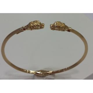 Gold 14k bracelet Dolphin ΒΡ 001128  Weight:9.5gr