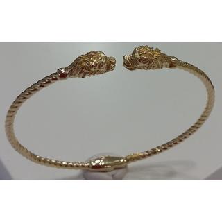 Gold 14k bracelet Dolphin ΒΡ 001133  Weight:7.6gr