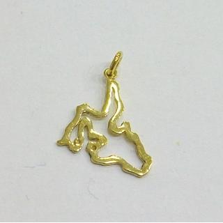 Gold 14k pendants ΜΕ KEFALONIA Weight:0.61gr